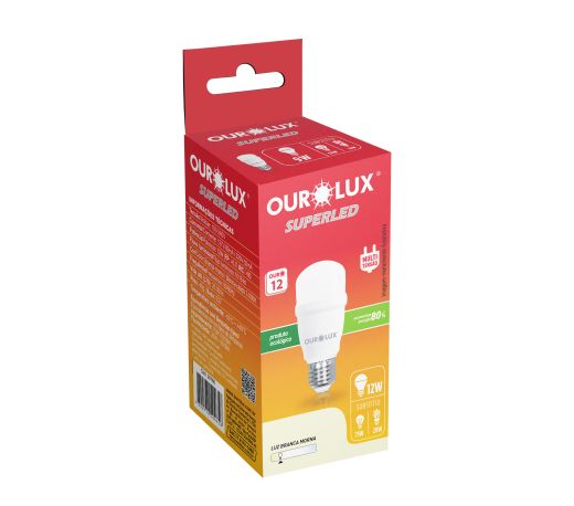 SUPERLED MINI T - 12W - BIVOLT - 6500K - E27 - 1018LM