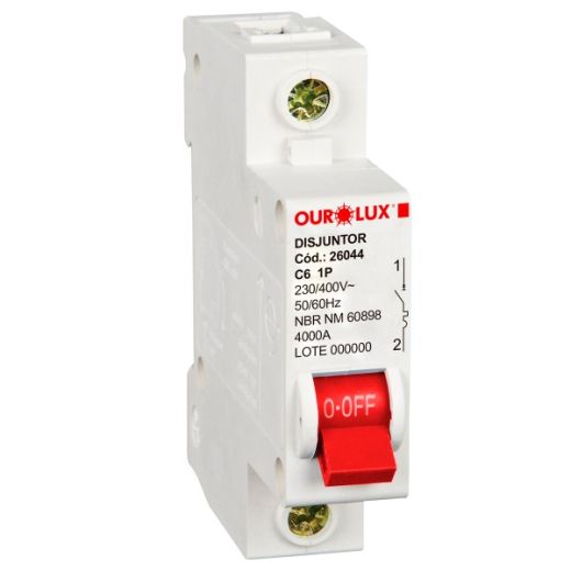 Disjuntor Unipolar 6A (C)