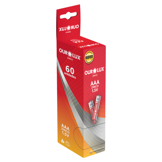 Pilha Zinco AAA Palito Shrink c/ 4 unidades