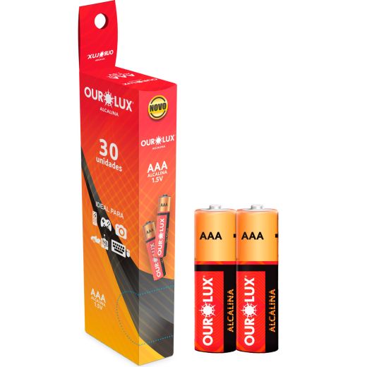 Pilha Alcalina AAA Palito Shrink c/ 2 unidades