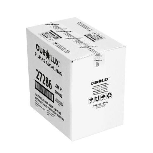 Pilhas Alcalinas AAA com 4 unidades no display