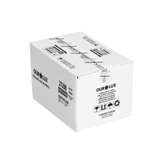 Pilhas Alcalinas AAA com 4 unidades no tubo