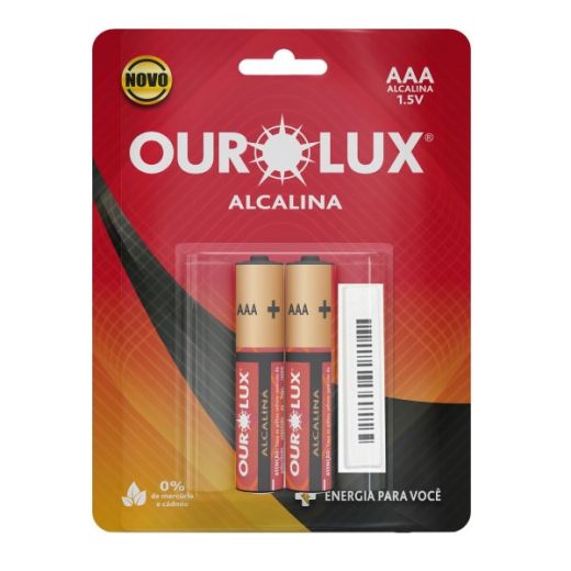Pilha Alcalina Antifurto AAA Palito Blister c/ 2 unidades