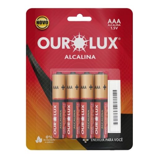 Pilha Alcalina Antifurto AAA Palito Blister c/ 4 unidades