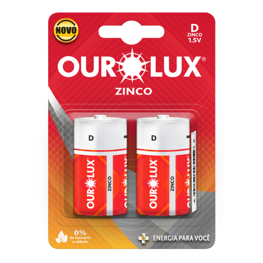 Pilha Comum Antifurto D Blister c/ 2 unidades
