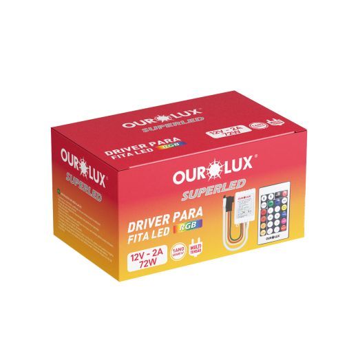 Controlador RGB para Fita LED - 72W - 6A - 12V