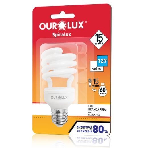 Lâmpada Fluorescente Spiralux 15W 127V 6400K