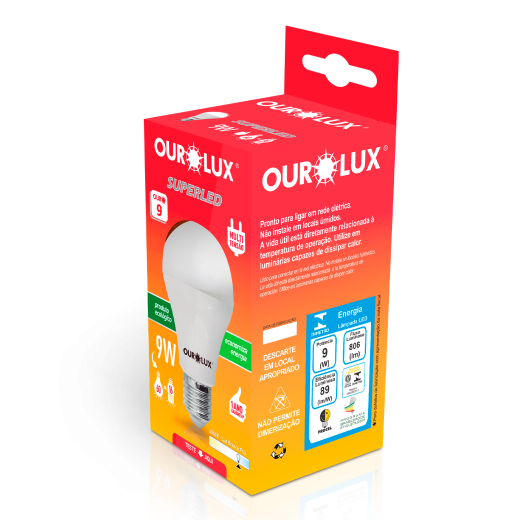 Superled Ouro 9W Bivolt 6500K