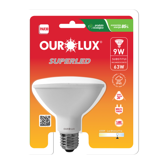 Superled PAR30 9W BIV 6500K IP65 36º S