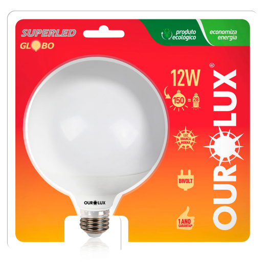 Superled Globo 12W Bivolt 2700K 