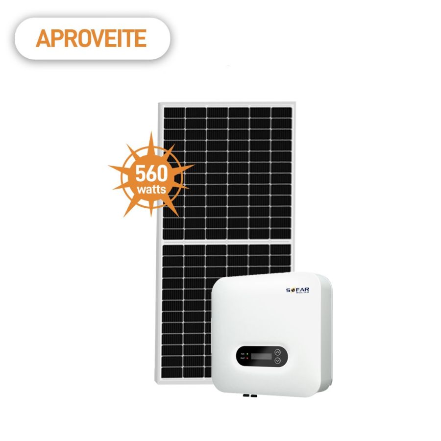 Gerador Solar 2,24 kWp - 3kW - 1x220V