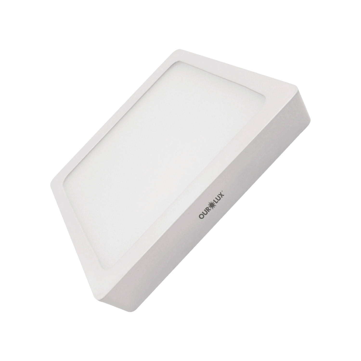 03215_ PLAFON SOBREP LED QUAD 18W 6400K OUROLUX